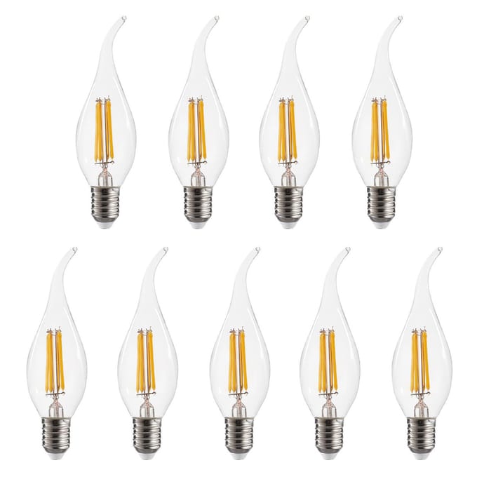 4W LED Lamp E14 LED Lampen Warm Wit 2700K Vintage Stijl LED Lamp 40W Equivalent, 9 Stuks transparant