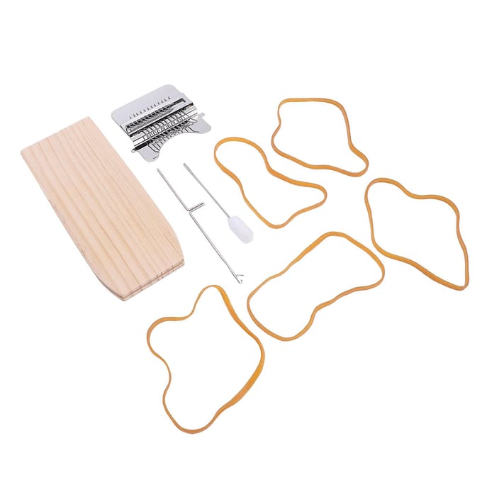 Haak Stopmachine Houten Stopmachine Sokken Kleding Weefmachine voor DIY Repareren Jeans beige