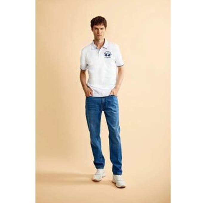 T-shirt La Martina CCMP11 PK001-0001 OPTIC WHITE