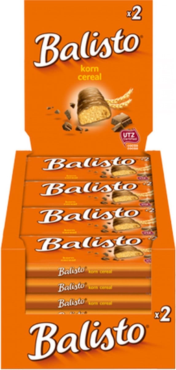 Balisto Granen mix Chocoladereep - 20 x 2 stuks