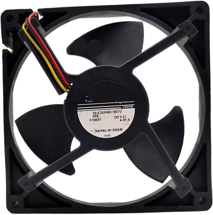 Ventilator - Koeler - Koeling - 12V - 125 cm - Zwart