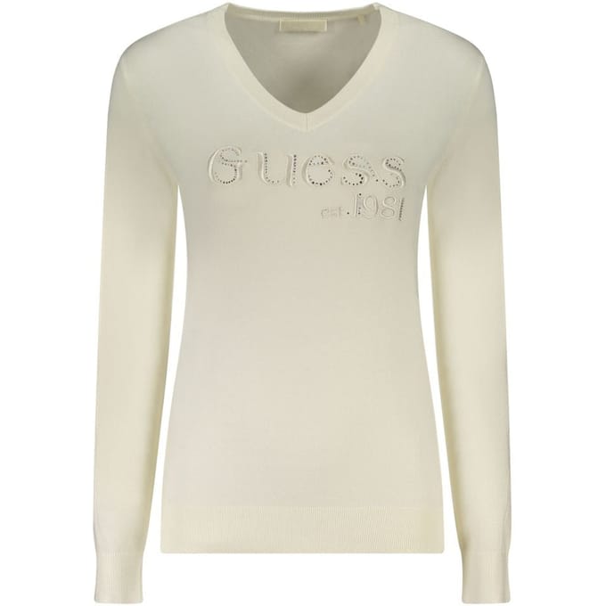Guess Jeans Bianco Viscose Dames Langzaam Shirt