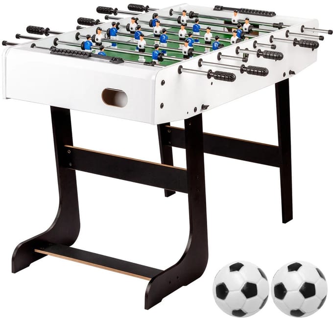 NORTH Durham Voetbaltafel Wit Foldy