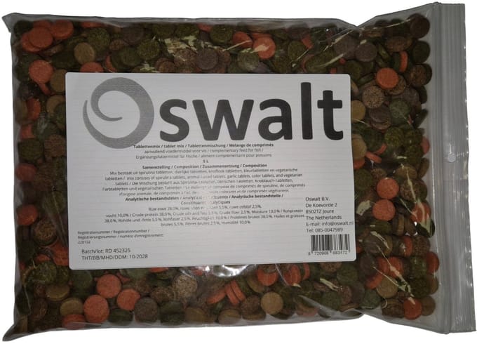 Oswalt - Tabletten Mix - 5 Liter - Visvoer