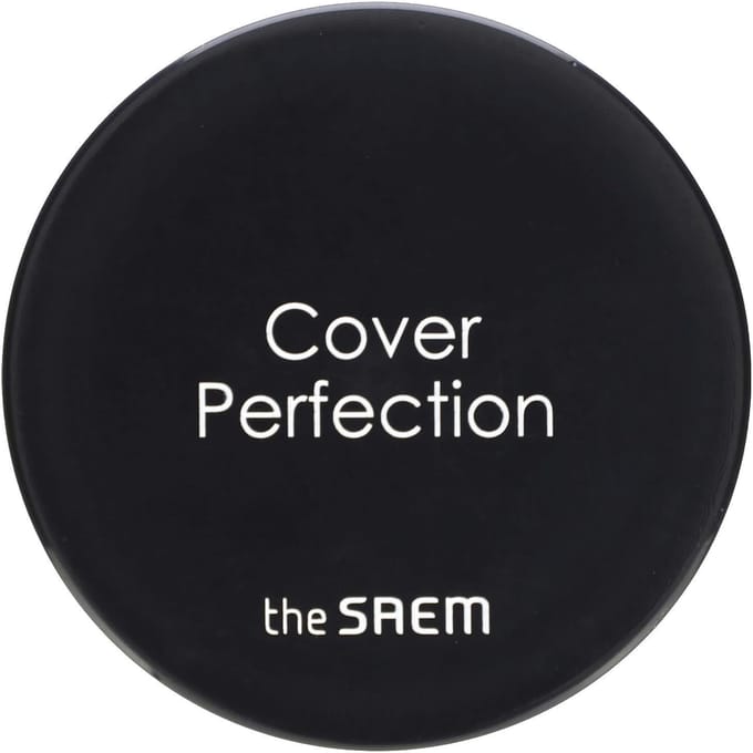 The Saem, Cover Perfection, Pot Concealer, 0.5 Ice Beige, 0.14oz black