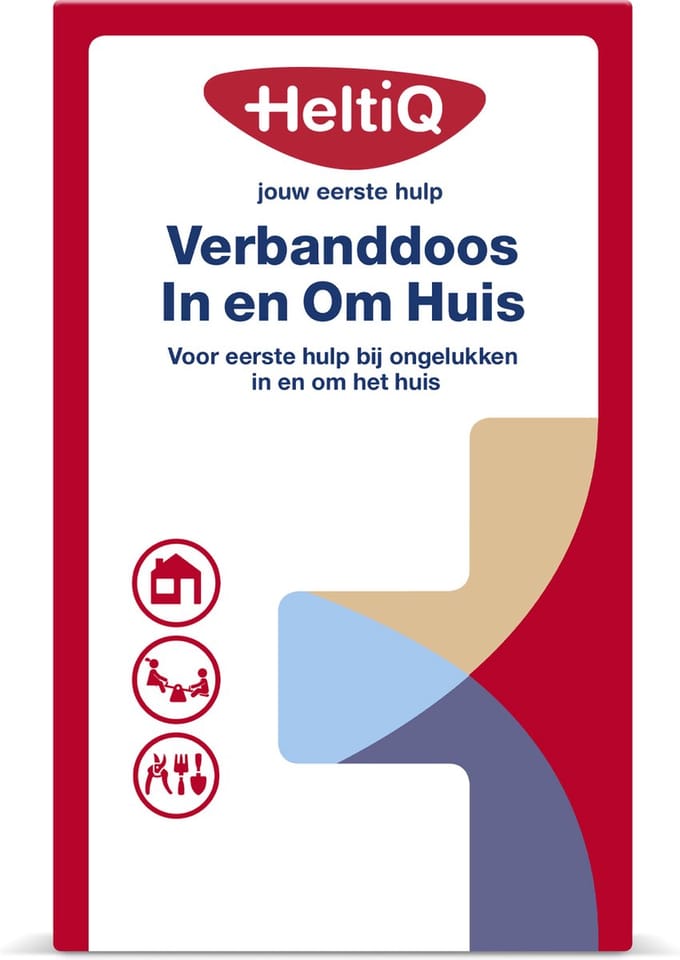 HELTIQ VERBANDDOOS IN EN OM HUIS