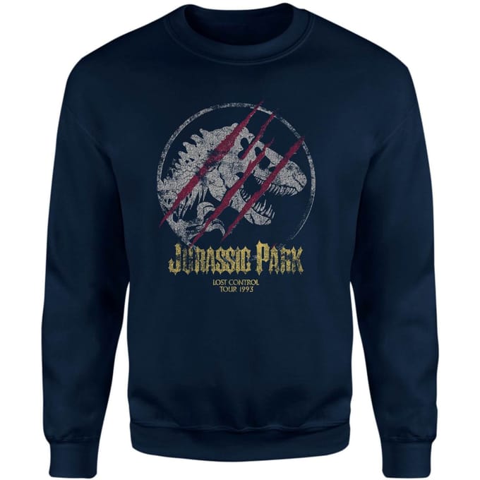 Jurassic Park Lost Control Sweatshirt - Navy - S