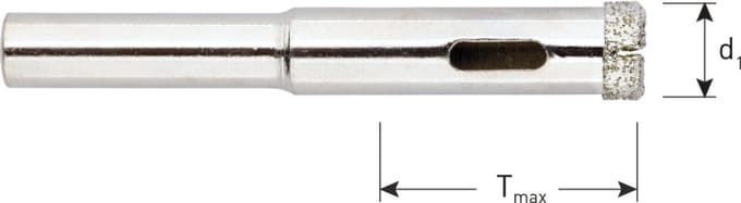 Rotec diamant tegelboor, Ø 5,0