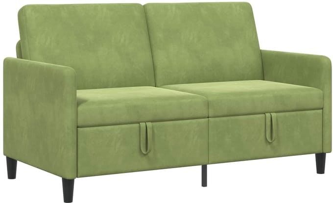 vidaXL - Sofa - met - Opbergruimte - Lichtgroen - 152 - x - 78 - x - 87 - cm - Polyester