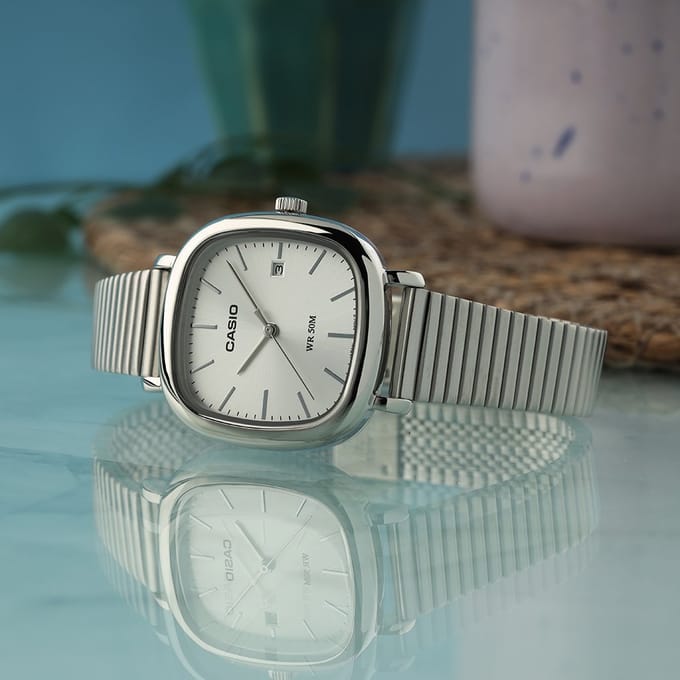 Casio Casio Collection LTP-B166D-7AVEF Horloge - Staal - Zilverkleurig - Ø 30 mm