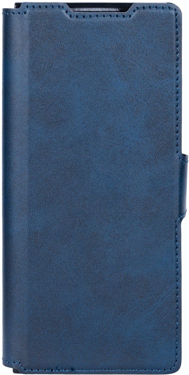 Rixus Wallet Case With Pen Holder For Samsung Galaxy Z Fold5 Blue