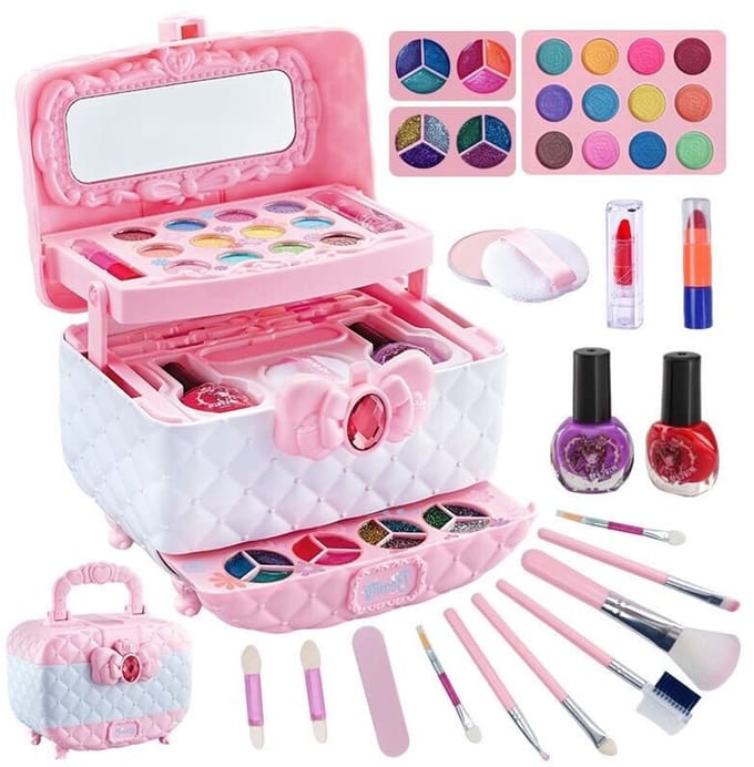 KYDDOI Make Up Studio voor kinderen - Make up Set - Make up Koffer Meisjes - Wasbaar & Veilig