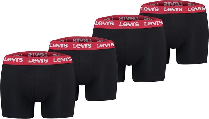 Pack of 4 men's Levis REPEAT LOGO BOXER boxer shorts underwear pants