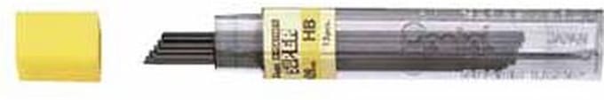 Potloodstift Pentel 0.9mm zwart per koker 2B - 12 stuks