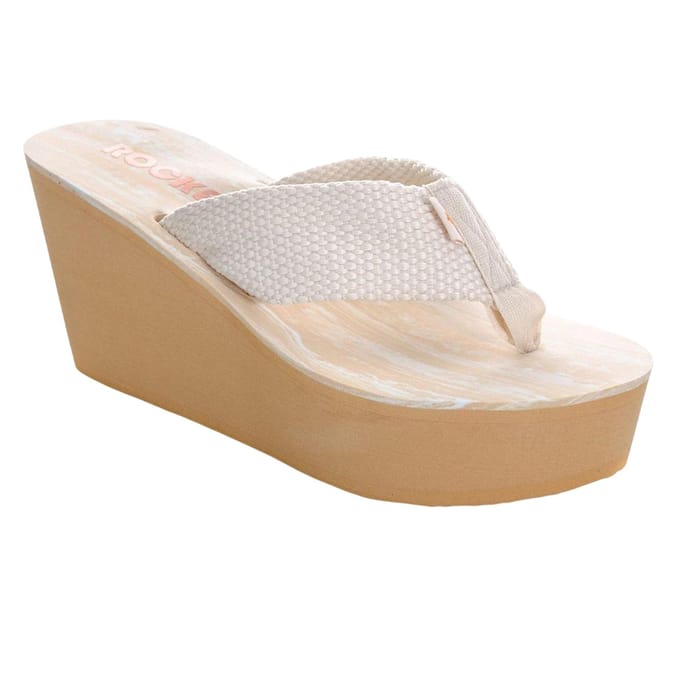 Sandales Compensées Plongeur pour Femmes/Dames Rocket Dog 7 UK crème