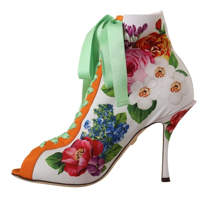 Bloemenprint Enkellaarzen La9805