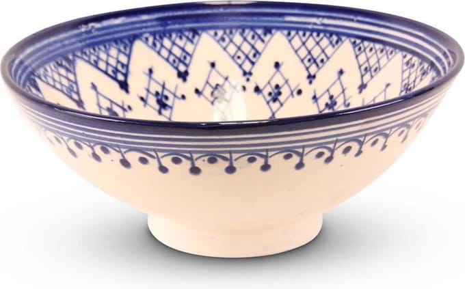 Safaary - Marokkaanse Schaal Blauw Zerbia Mya Ø 25 x 10cm