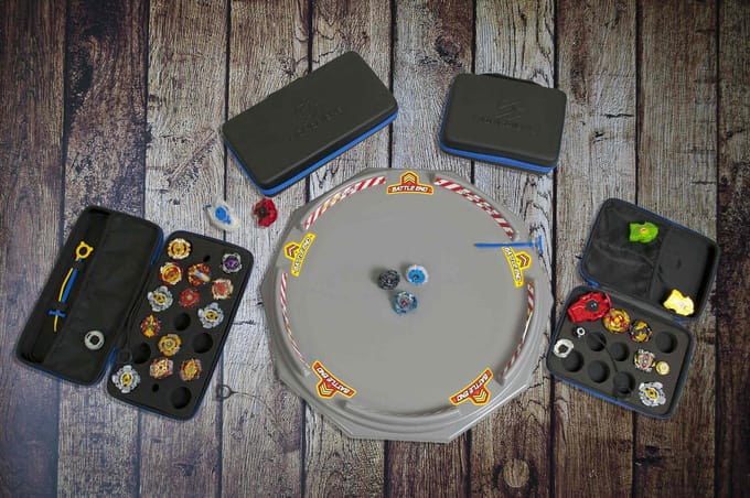 Monpience Gyro Portable et Lanceur Boîte de Réception Étui de Rangement pour Beyblade Burst (Grand)