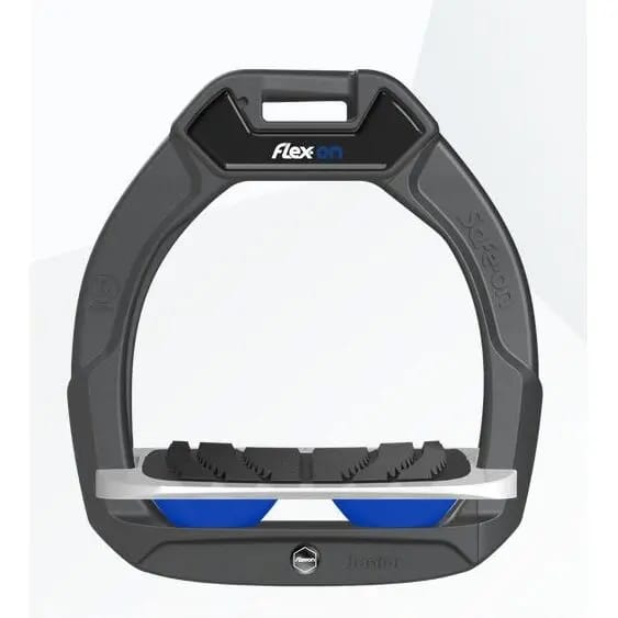 Veiligheidsondernemingen Paardrijden Hellend Grip Antraciet/Grijs/Blauw Kind Flex-On Safe-On