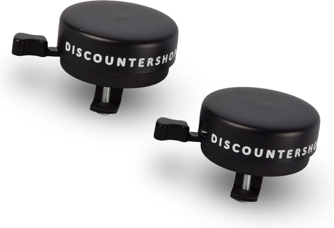 Zwarte Universele Fietsbel Set voor Volwassenen - 2 Stuks - Racefiets - Diameter 5,5 cm - Fietsaccessoires