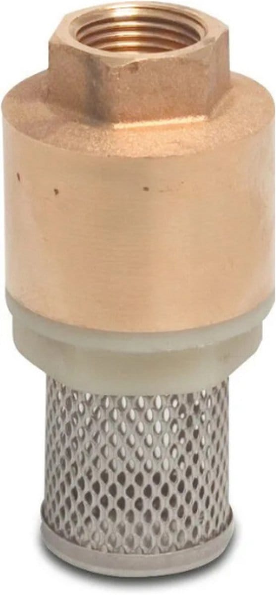 Profec Voetklep veerbelast messing 1 1/2" binnendraad 8 bar