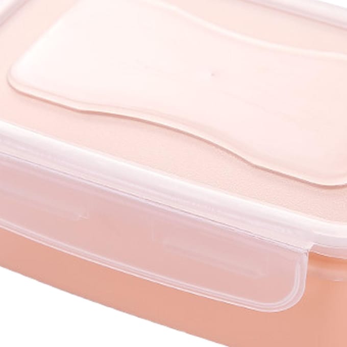 Voedselcontainers Bento Box Mini Koelkast Organizer met Deksel Rechthoekig Luchtdicht Voedsel white