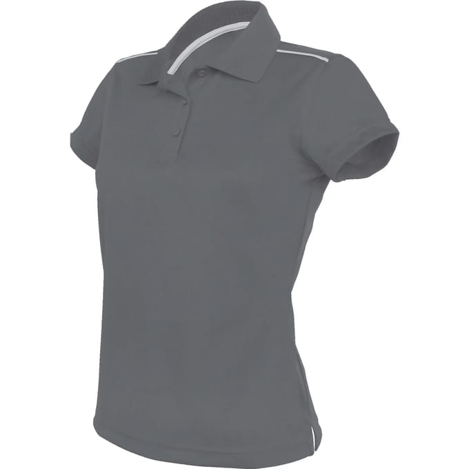 Damessportpolo 'Proact' met korte mouwen Sporty Grey - S