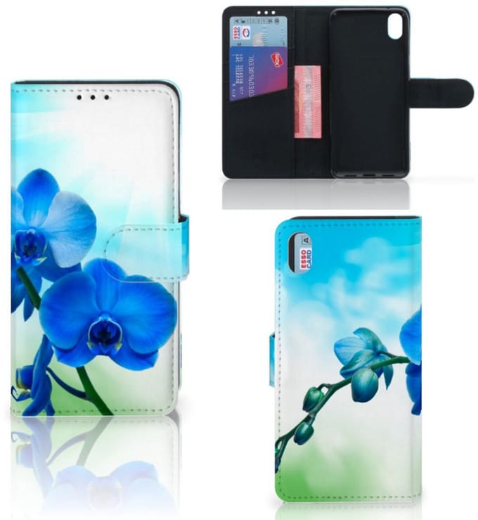 Xiaomi Redmi 7A Hoesje Orchidee Blauw - Cadeau voor je Moeder