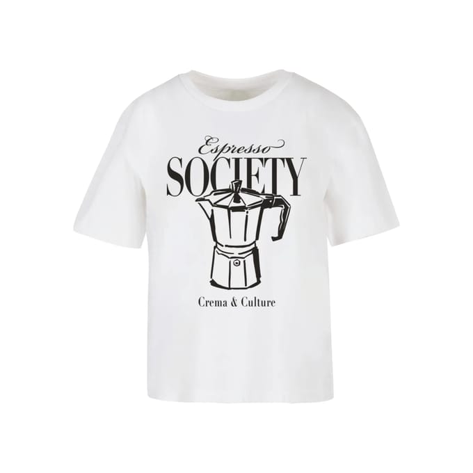 Dames-T-shirt Miss Tee Espresso Society