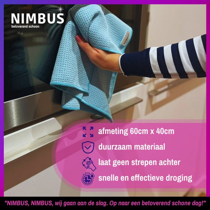 NIMBUS Magic Droogdoek Medium - 6 x - Voordeelverpakking