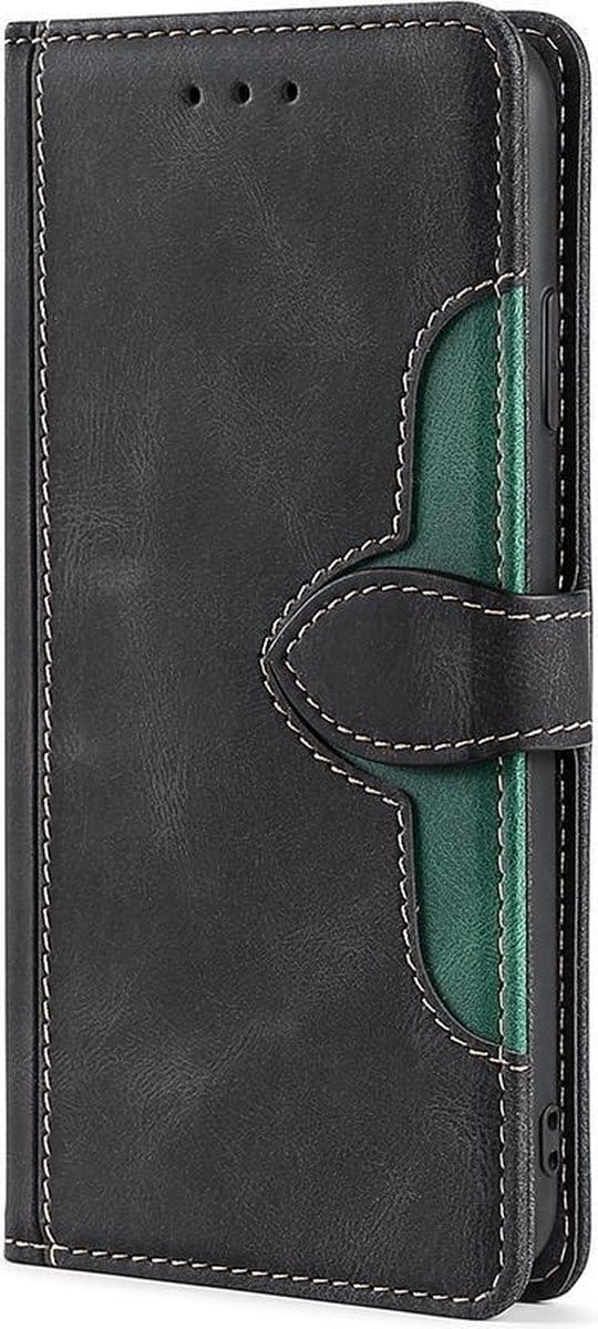 Hoesje geschikt voor iPhone 7 - Bookcase - Pasjeshouder - Portemonnee - Kunstleer - Zwart