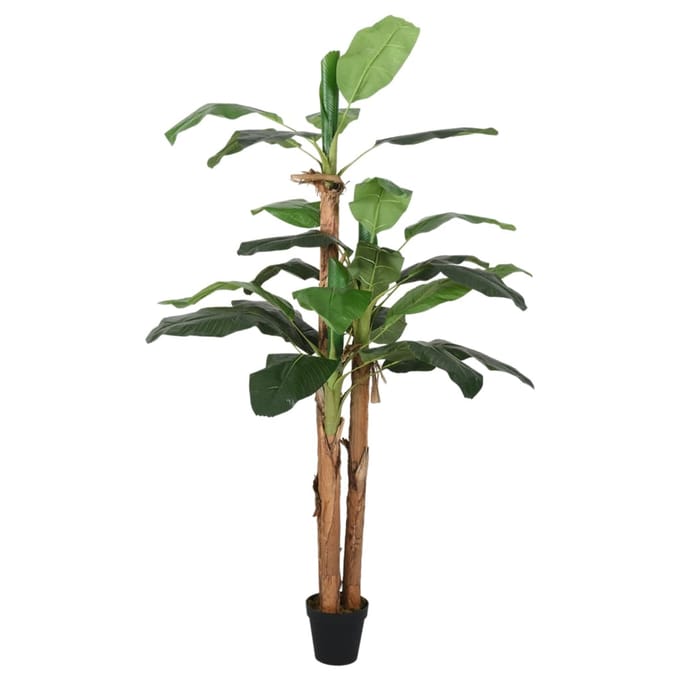 vidaXL - Kunstplant - bananenboom - 22 - bladeren - 200 - cm - groen