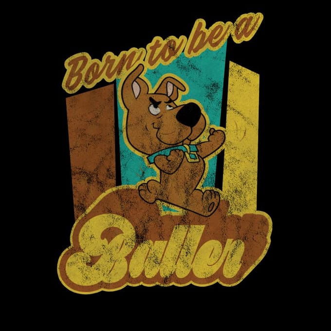 Scooby Doo Born To Be A Baller Men's T-Shirt - Black - 4XL
