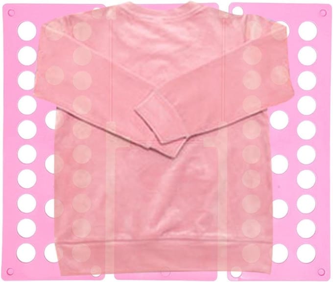 Kleding Vouwplank - Wasmap Shirt Map - Kleding Sorteren - Verstelbaar Ontwerp - 40x48cm - Roze