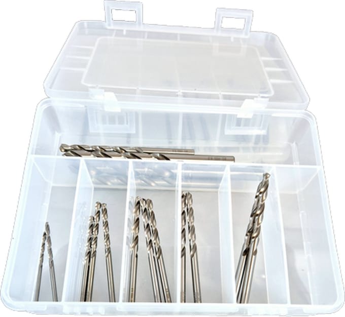 Borenset - HSS geslepen - 16-delig - 2mm t/m 10mm