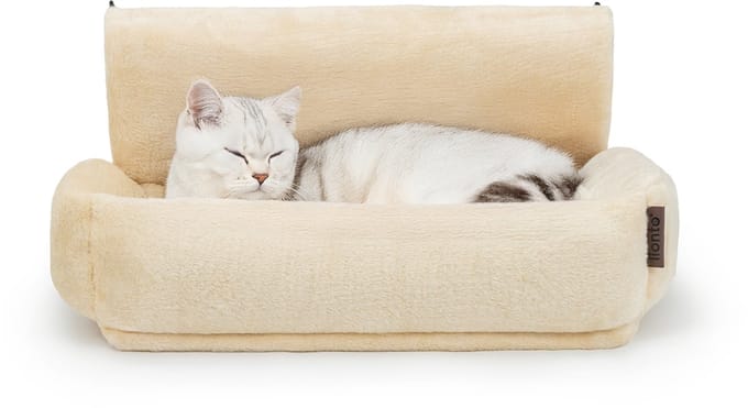 lionto radiatorhangmat, knus, warm & stabiel, tot 8 kg, beige