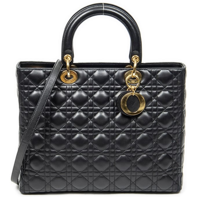 Large Lady Dior Zip   schoudertas