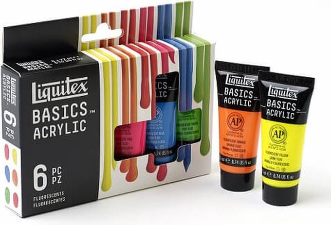 Liquitex Basics Acrylic Colour Set 6x22ML Fluorescent
