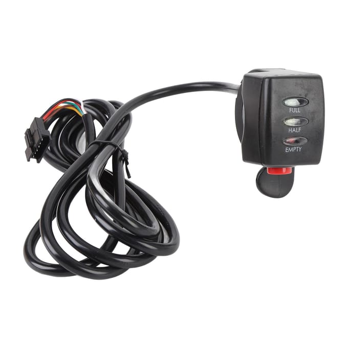 Elektrische Duimgas Snelheidsregelaar 48V 15DX Vingergas Accelerator met Vermogensindicator black