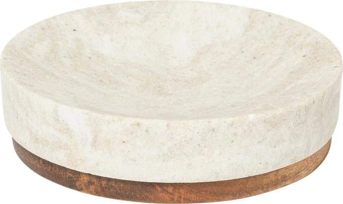 5Five Como Zeepbakje - Ø11xH3cm - Beige
