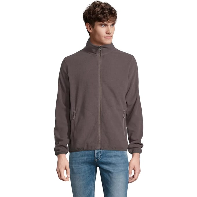 SOL'S Men´s Factor Zipped Fleece Jacket L03823 - Charcoal Grey (Solid) - M