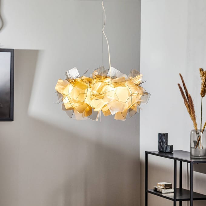 Slamp Clizia - designer-hanglamp, rookgrijs