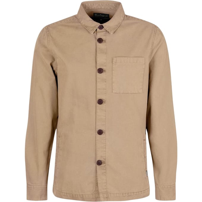 jas Barbour gewassen overshirt - gewassen steen