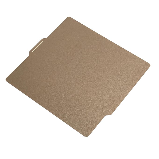 Dubbelzijdige bouwplaat 257x257mm Glad mat PEI Flexibele afneembare 3D-printer stalen plaat beige