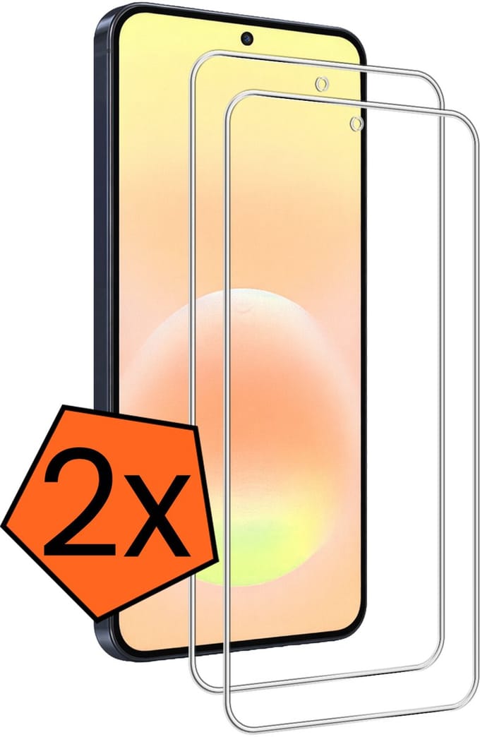 Screenprotector - 2 Stuks - Geschikt voor Samsung Galaxy A57 - Extra Sterk - Gehard Glas - Beschermglas - Tempered Glass - Screen Protector