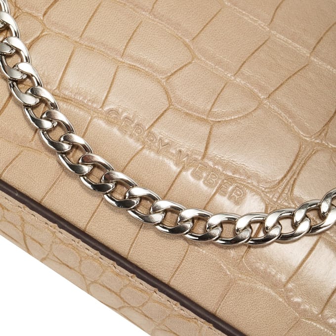 GERRY WEBER schoudertas Festive Croco Shoulderbag Sahara beige