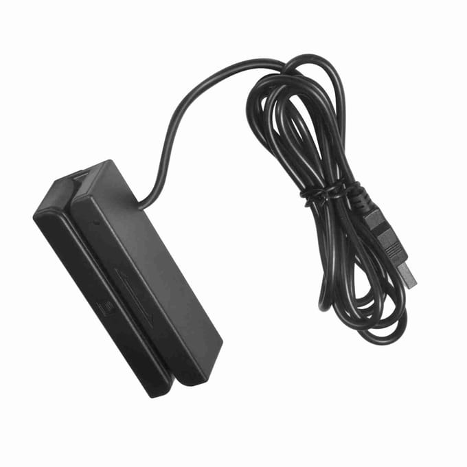 MSR580 USB magneetstripkaartlezer 3-tracks Mini Mag HiCo Swiper gray
