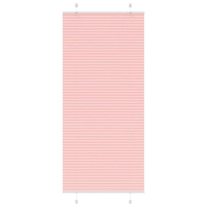 vidaXL - Plissé - rolgordijn - 95x200 - cm - stofbreedte - 94,4 - cm - polyester - roze