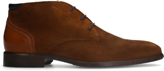 Van Lier - Heren - Cognac suède veterboots - Maat 41
