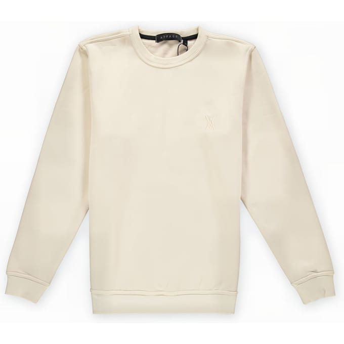 Aspact Ton Sur Ton Logo Crewneck Sand Größe: XL | Pullover Outlet | Unisex | Braun